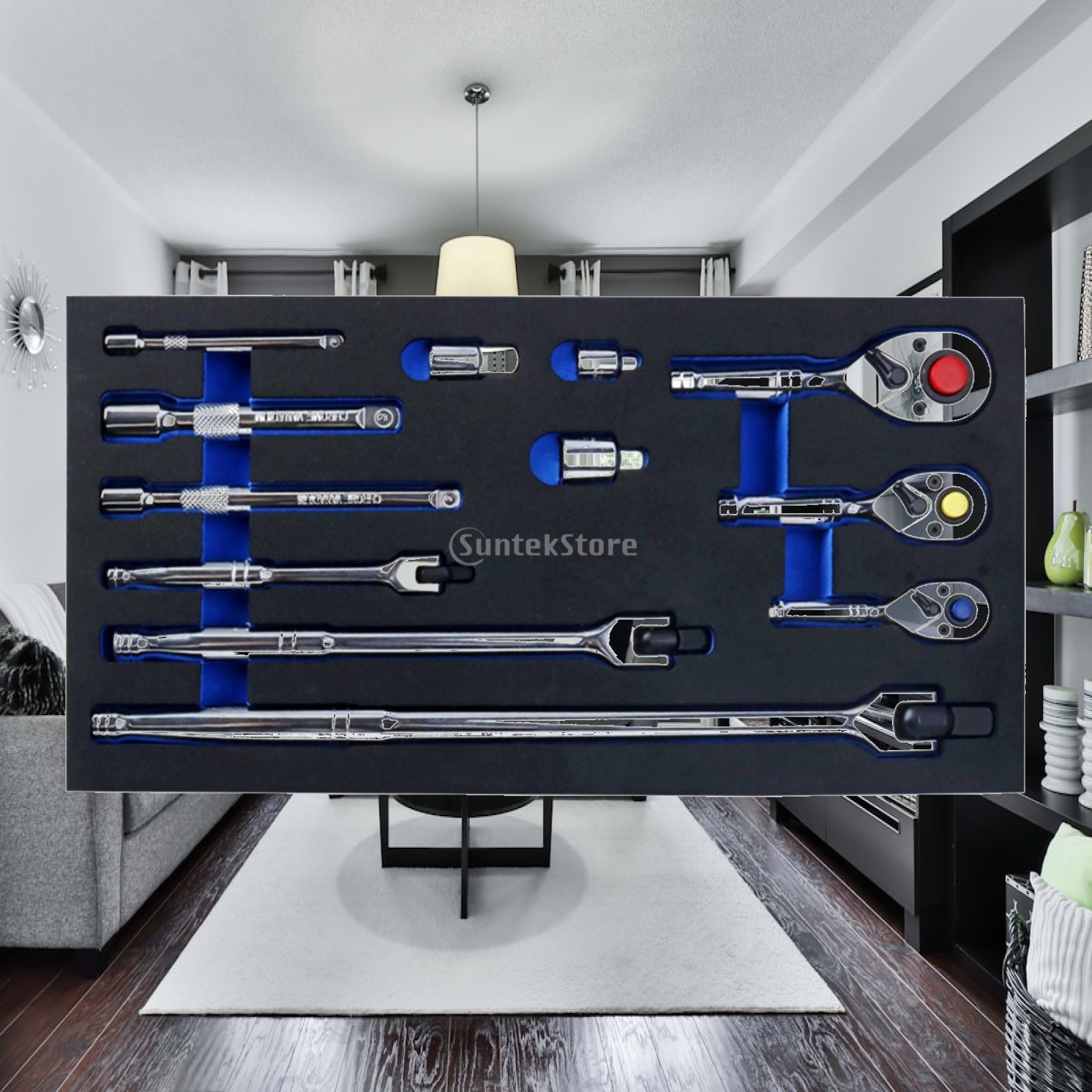 Socket Set - Conjunto de 12 peças de ferramentas