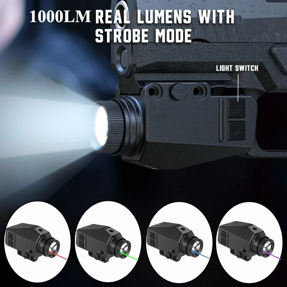 Timing Light Gun - Lanterna Tática LED 1000LM com Mira