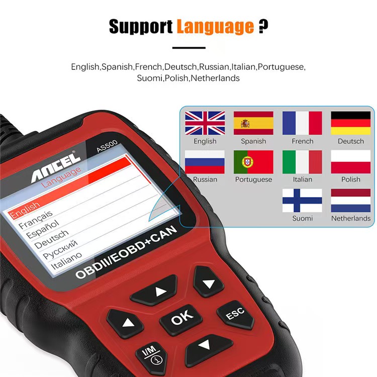Car Diagnostic Tool - Analisador de Motor Automotivo Multilíngue com