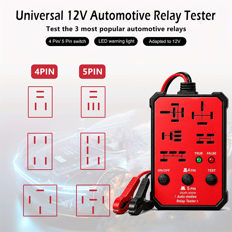 Car Diagnostic Tool - Novo Testador Universal de Relés Automotivos