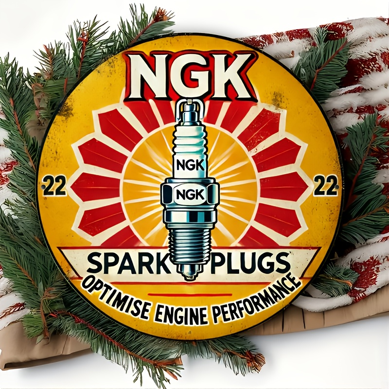 NGK Spark Plug Metal Tin Sign, - Spark Plug avaliação e preço
