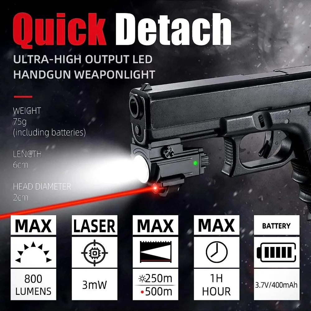 800 lumens tático lanterna led - Timing Light Gun avaliação e preço
