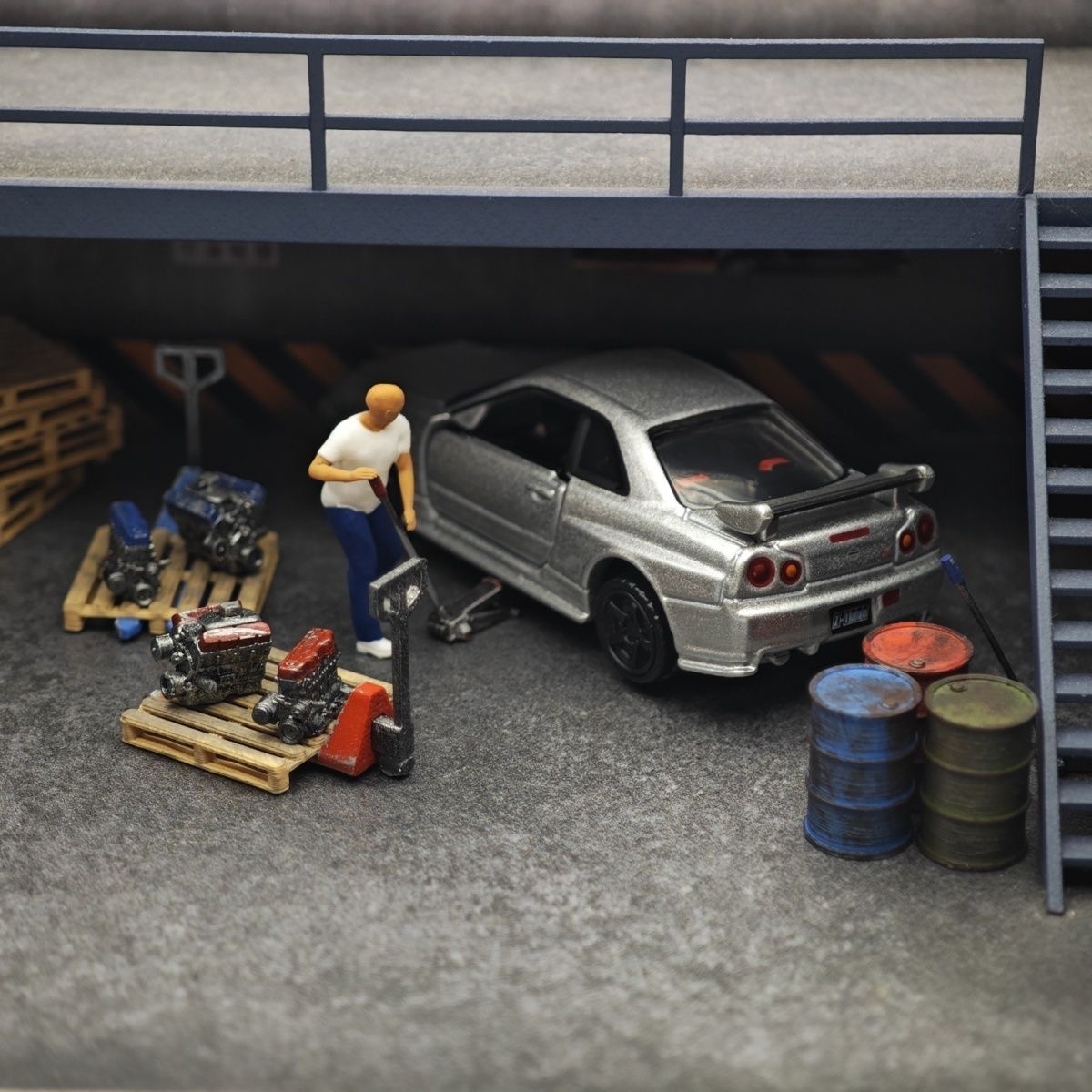 1:64 decorações de cena de loj - Car Jack avaliação e preço