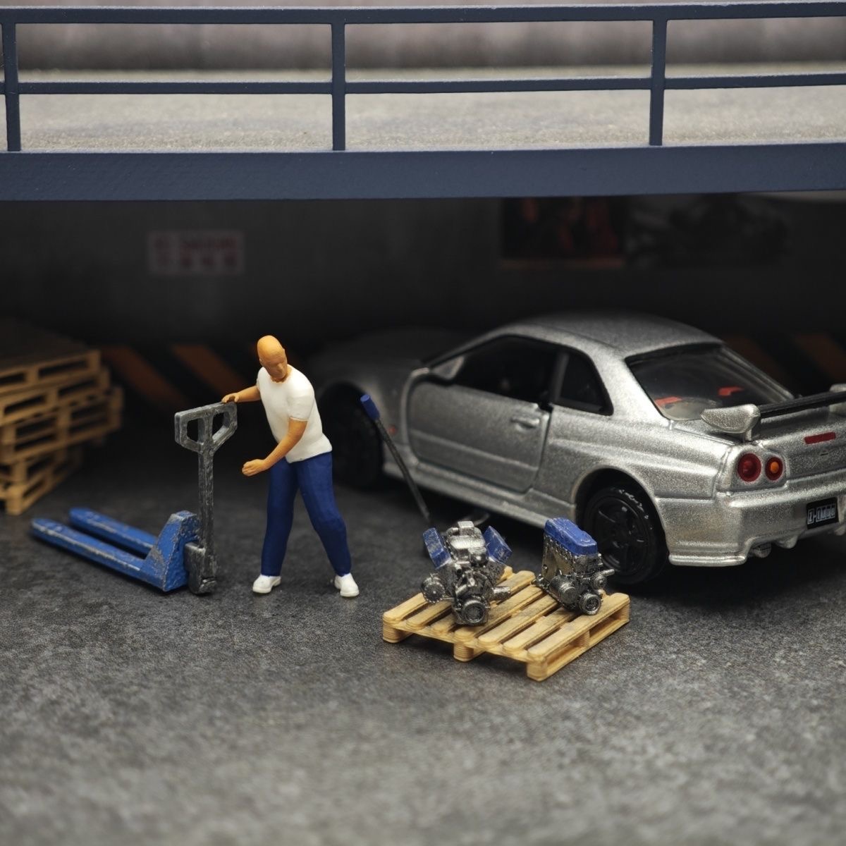 1:64 decorações de cena de loj - Car Jack avaliação e preço