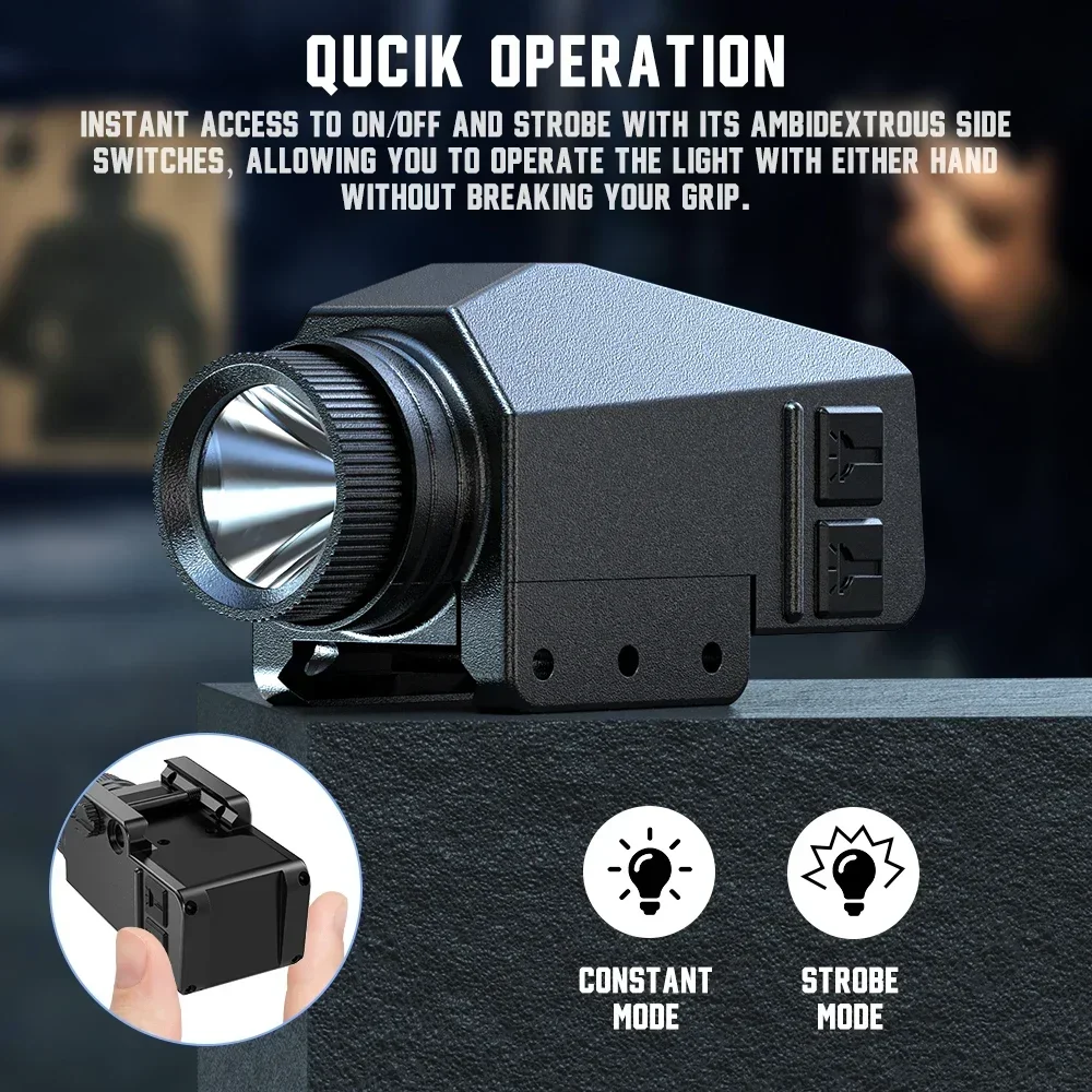 Lanterna Tática LED 1000LM com - Timing Light Gun avaliação e preço