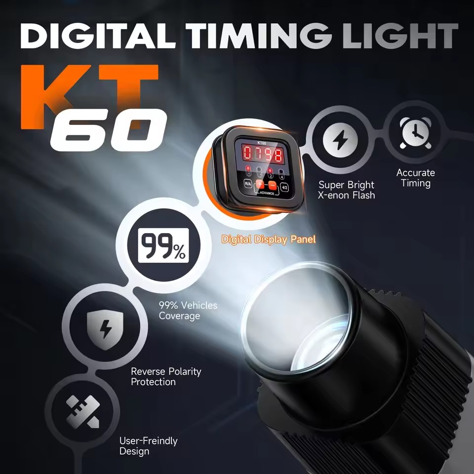 KZYEE KT60 Auto Digital 2 e 4  - Timing Light Gun avaliação e preço
