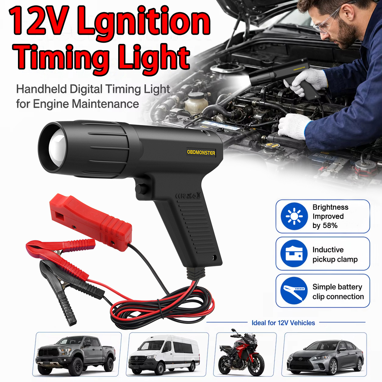 Luz de Sincronização de Igniçã - Timing Light Gun avaliação e preço